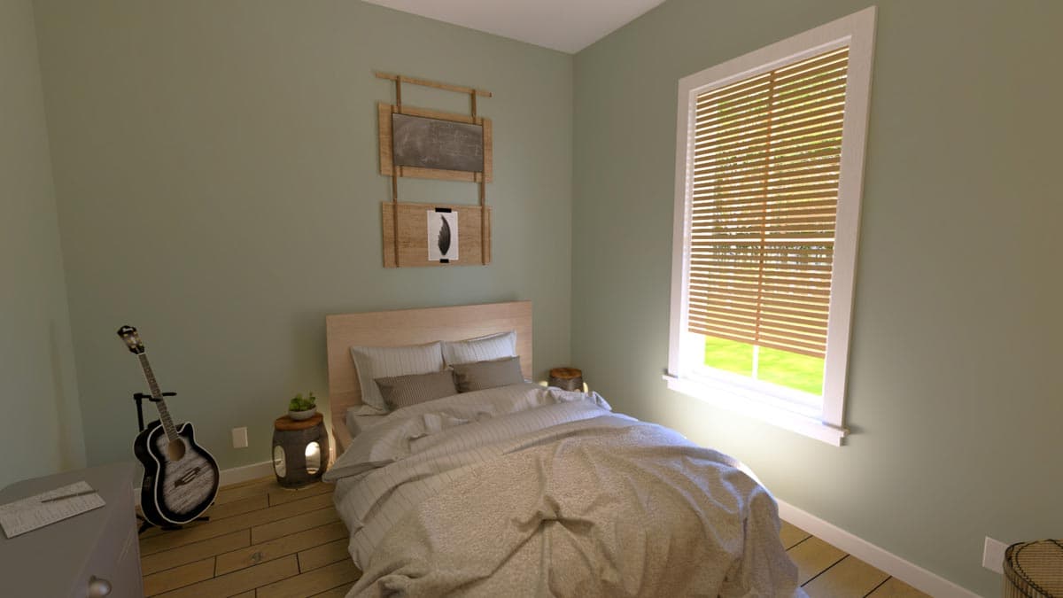 Plan 25041DH: 3-Bed Barndominium House Plan with Oversized Garage - 1311 Sq Ft - Image #11 - Barndominium, Country