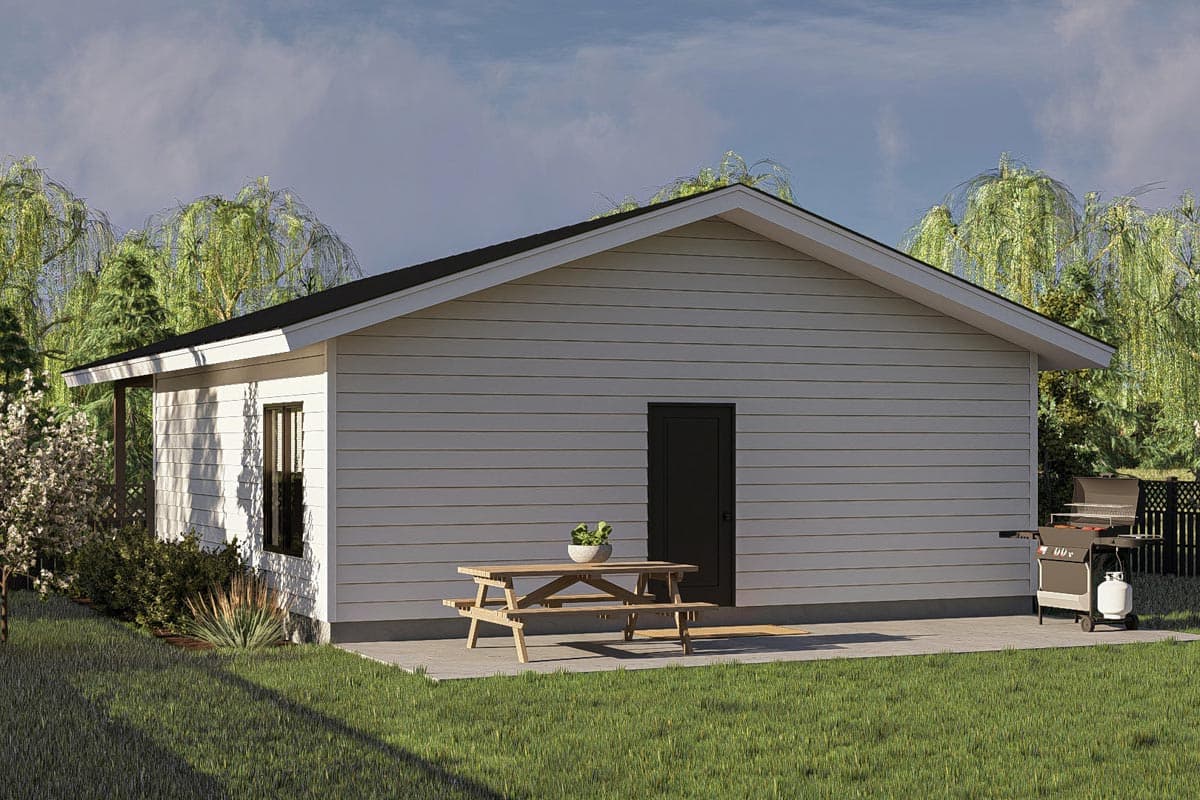 Plan 623410DJ: 2-Bed ADU House Plan with Covered Porch - 658 Sq Ft - Image #13 - Country, Craftsman