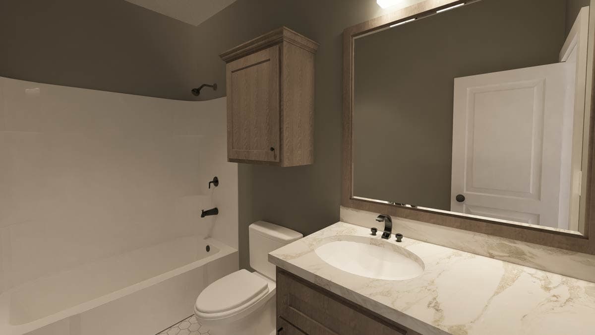 Plan 25042DH: 3-Bed Southern Ranch House Plan with 2-Car Attached Garage - 1425 Sq Ft - Image #9