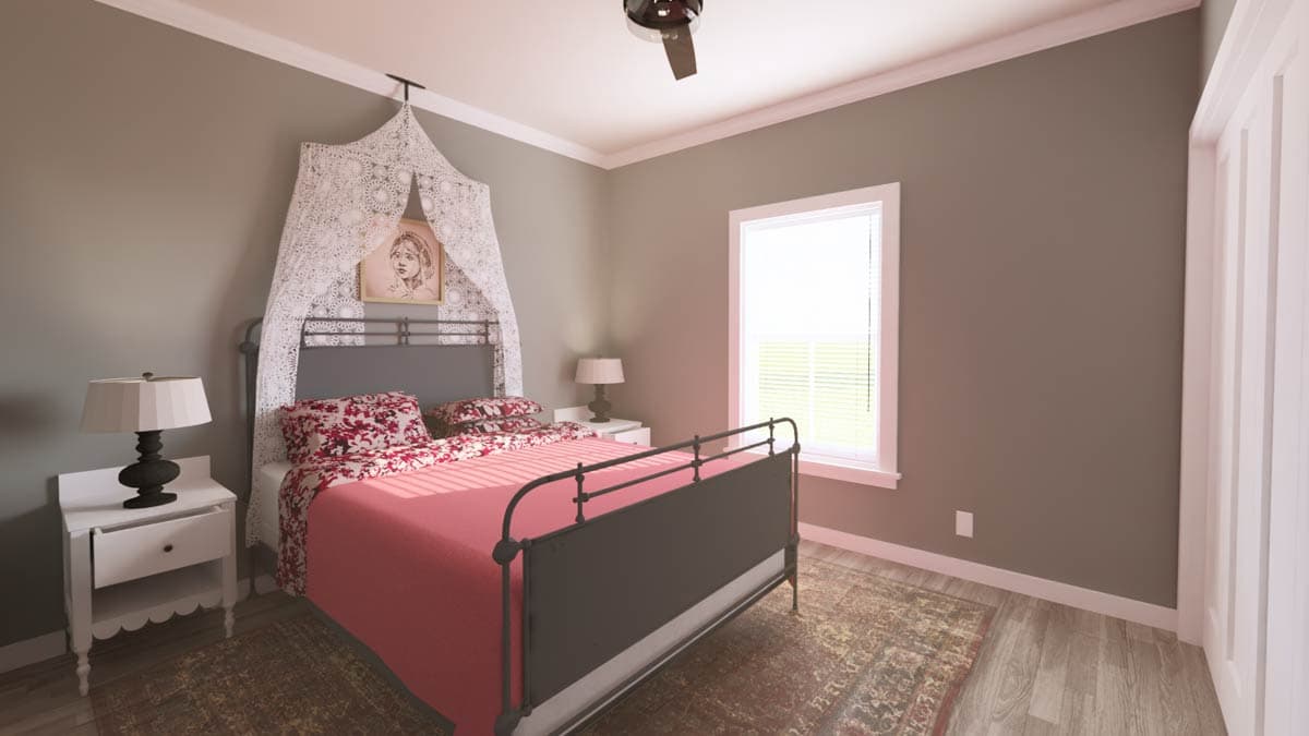 Plan 25042DH: 3-Bed Southern Ranch House Plan with 2-Car Attached Garage - 1425 Sq Ft - Image #10