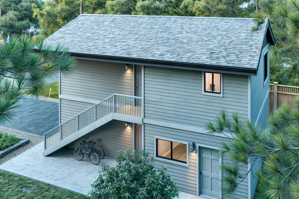 Plan 307712RAD: 1-Bed ADU Garage Plan with Optional Second Level Layout - 800 Sq Ft - Image #4