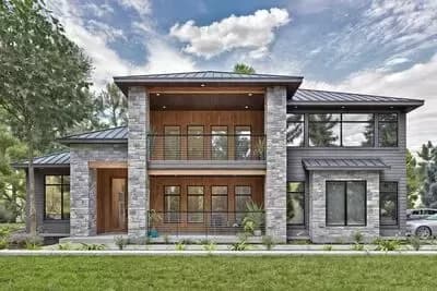 Luxury Two-Story Craftsman House Plan with Two-Story Great Room - 4553 Sq Ft