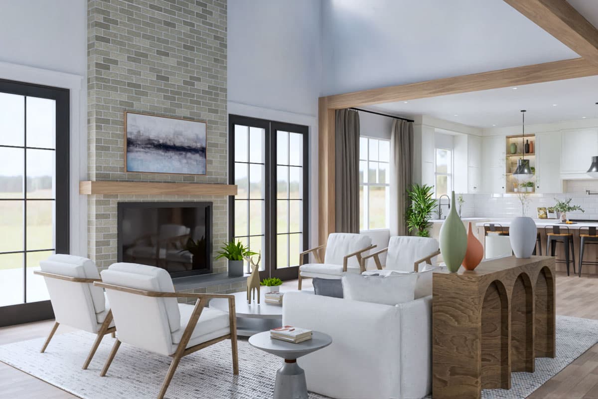 Plan 25829GE: 4-Bed Modern Farmhouse Plan with Two-Story Great Room - 3694 Sq Ft - Image #12 - Country, Farmhouse, Modern Farmhouse, New American