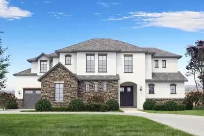 4-Bed Mediterranean-Style House Plan with Study or Media Room - 3651 Sq Ft