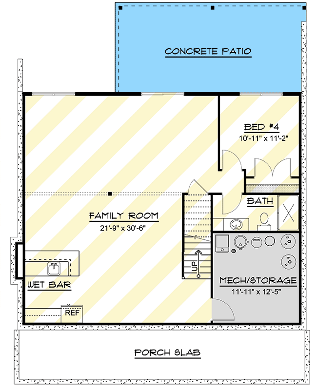 Plan 135266GRA: 3-Bed Country Cape House Plan with Master on Main Level - 1750 Sq Ft - Floor Plan - Optionally Finished Lower Level - Cape Cod, Country, Traditional