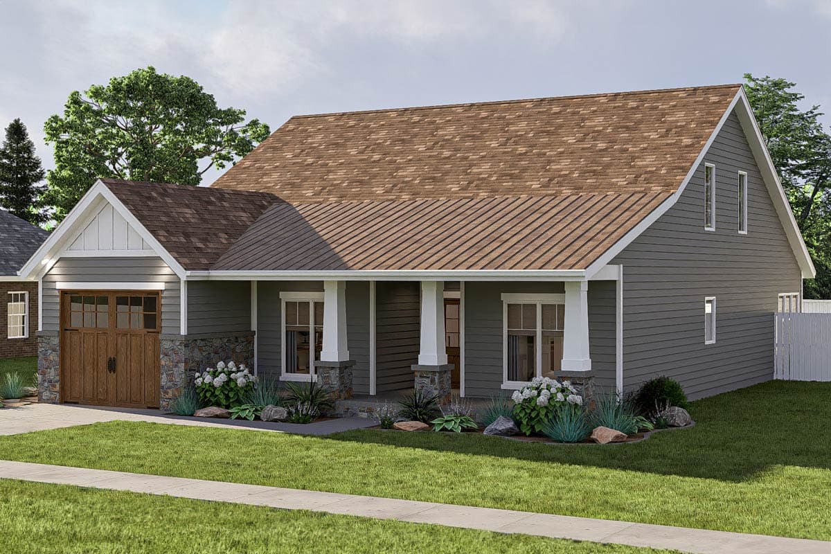 Plan 623415DJ: 4-Bed Modern Cottage House Plan with 1-Car Garage - 2191 Sq Ft - Image #13 - Cape Cod, Country, Traditional