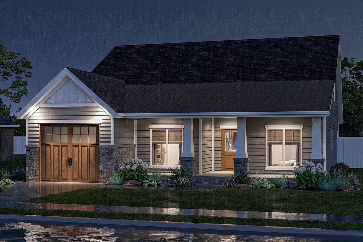 Plan 623415DJ: 4-Bed Modern Cottage House Plan with 1-Car Garage - 2191 Sq Ft - Image #14 - Cape Cod, Country, Traditional