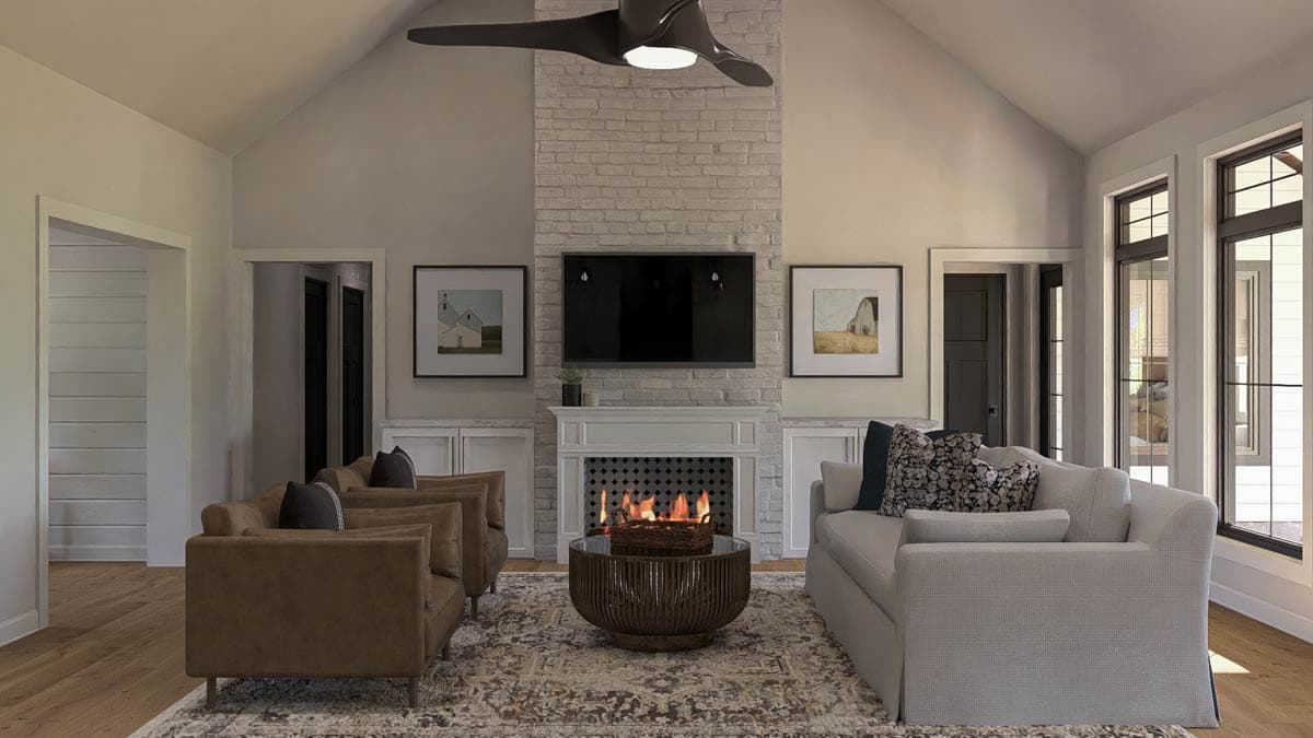 Plan 623416DJ: 3-Bed Colonial House Plan with Clustered Bedrooms - 2321 Sq Ft - Image #9 - Colonial, Country, Traditional
