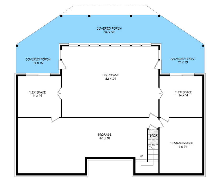 Plan 680400VR: 3-Bed Coastal House Plan with Optionally Finished Loft - 2390 Sq Ft - Floor Plan - Unfinished Basement - Coastal, Coastal Contemporary, Country