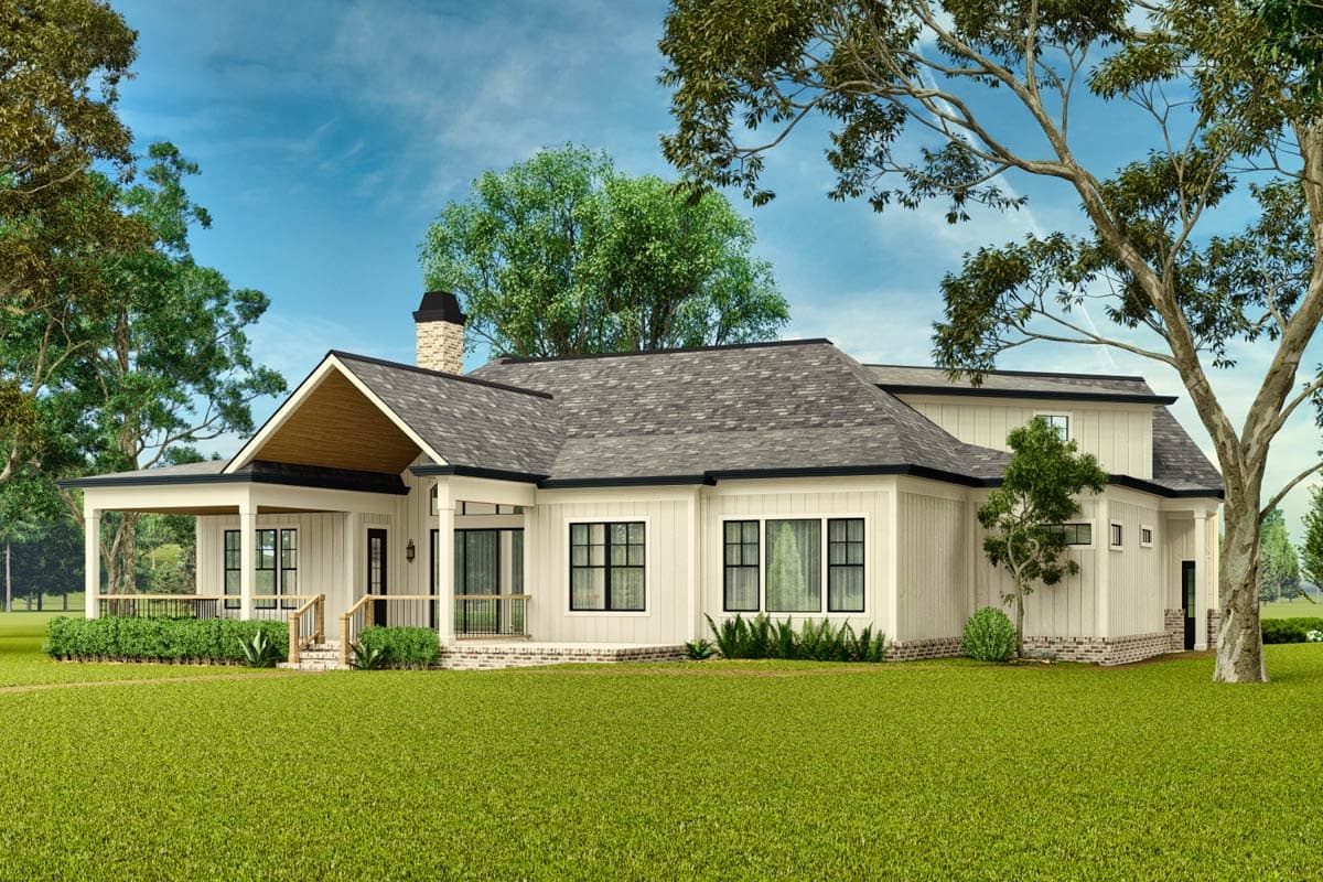 Plan 12335JL: 3-Bed Country Craftsman House Plan with Bonus Room Above - 2341 Sq Ft - Image #17 - Country, Craftsman, Ranch