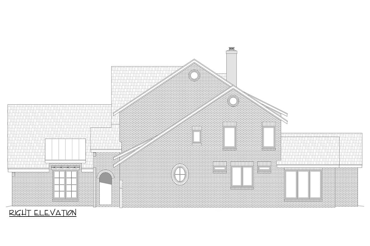Plan 680402VR: 4-Bed New American Plan with Loft and Outdoor Kitchen - 5339 Sq Ft - Image #6 - Colonial, Modern Farmhouse, New American, Transitional