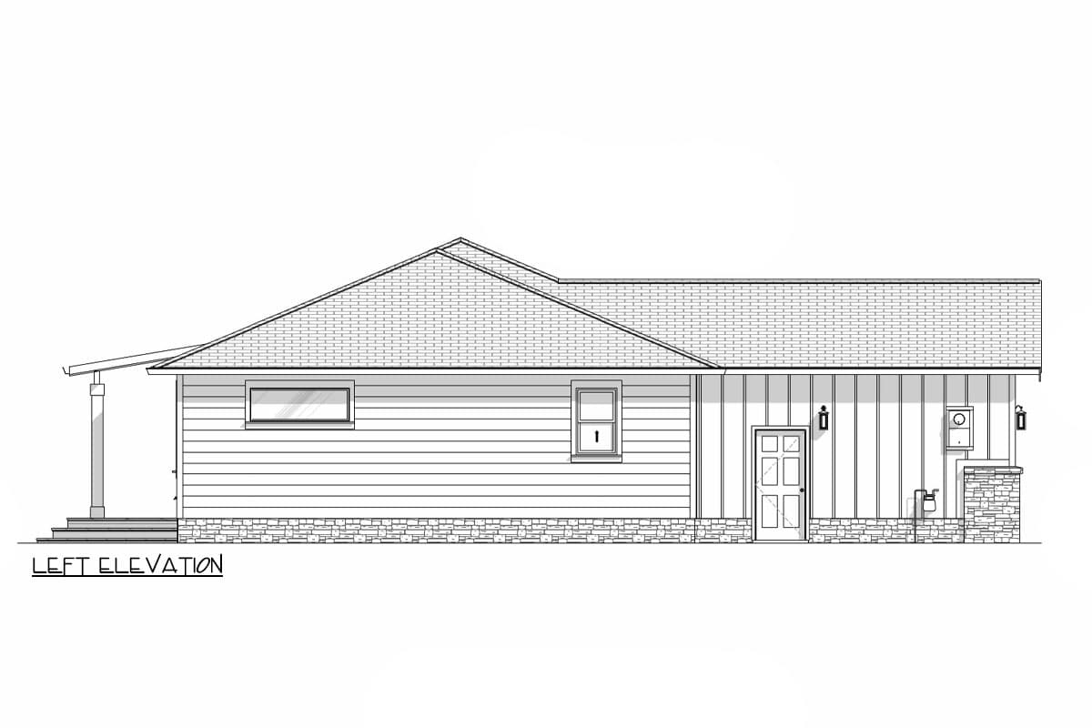 Plan 307714RAD: One-Story Craftsman Ranch House Plan with Split Beds - 1795 Sq Ft - Image #9 - Craftsman, New American, Ranch, Traditional