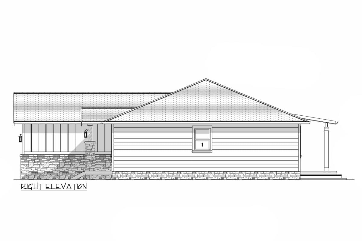 Plan 307714RAD: One-Story Craftsman Ranch House Plan with Split Beds - 1795 Sq Ft - Image #11 - Craftsman, New American, Ranch, Traditional