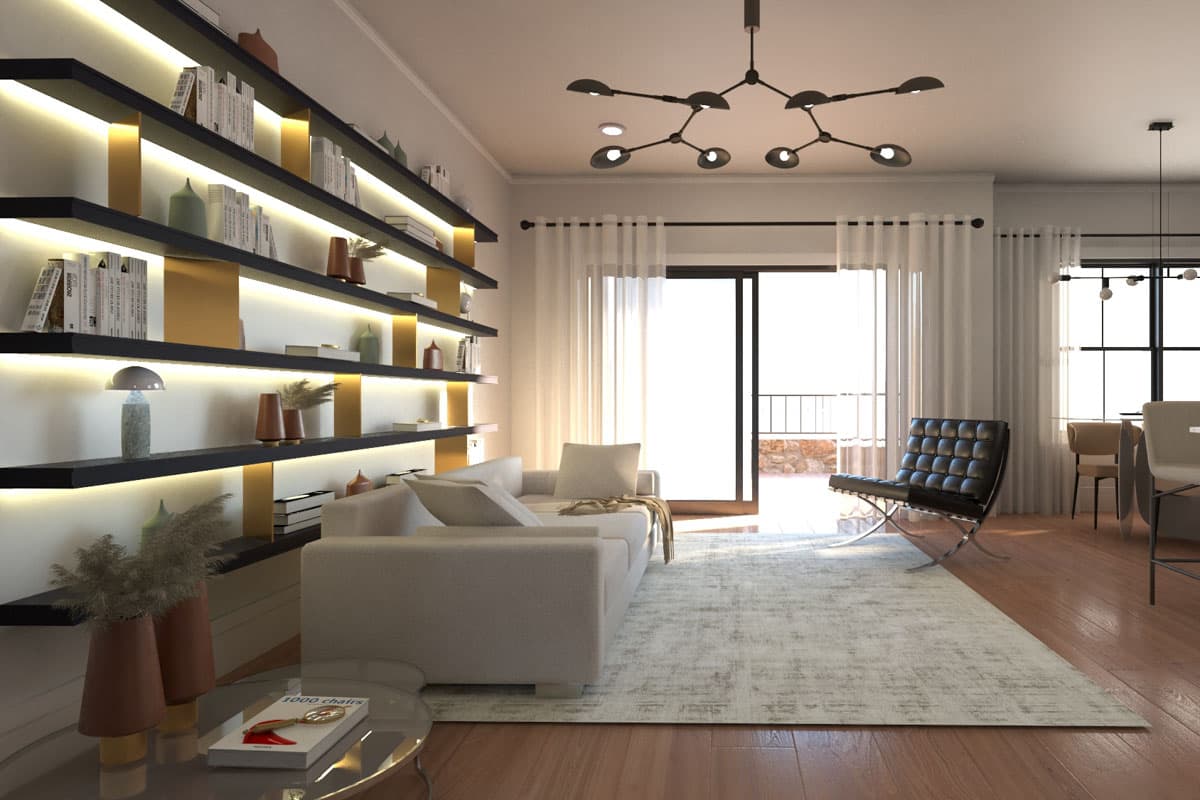 Plan 135281GRA: Two-Story Contemporary Duplex House Plan with Matching 3-Bedroom Units - 1565 Sq Ft Each - Image #13 - Contemporary