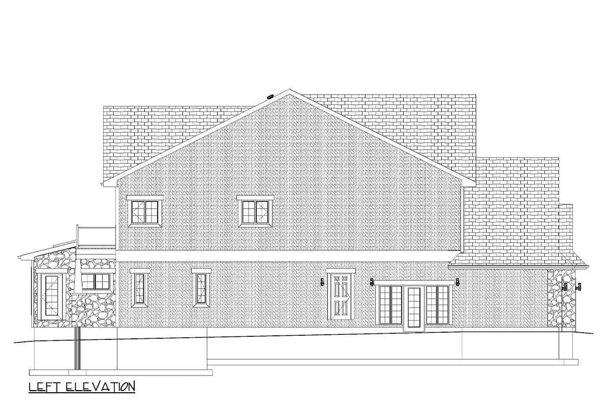 Plan 485000DUG: 4-Bed Traditional Craftsman House Plan with Sunroom - 2900 Sq Ft - Image #8 - Craftsman, Traditional