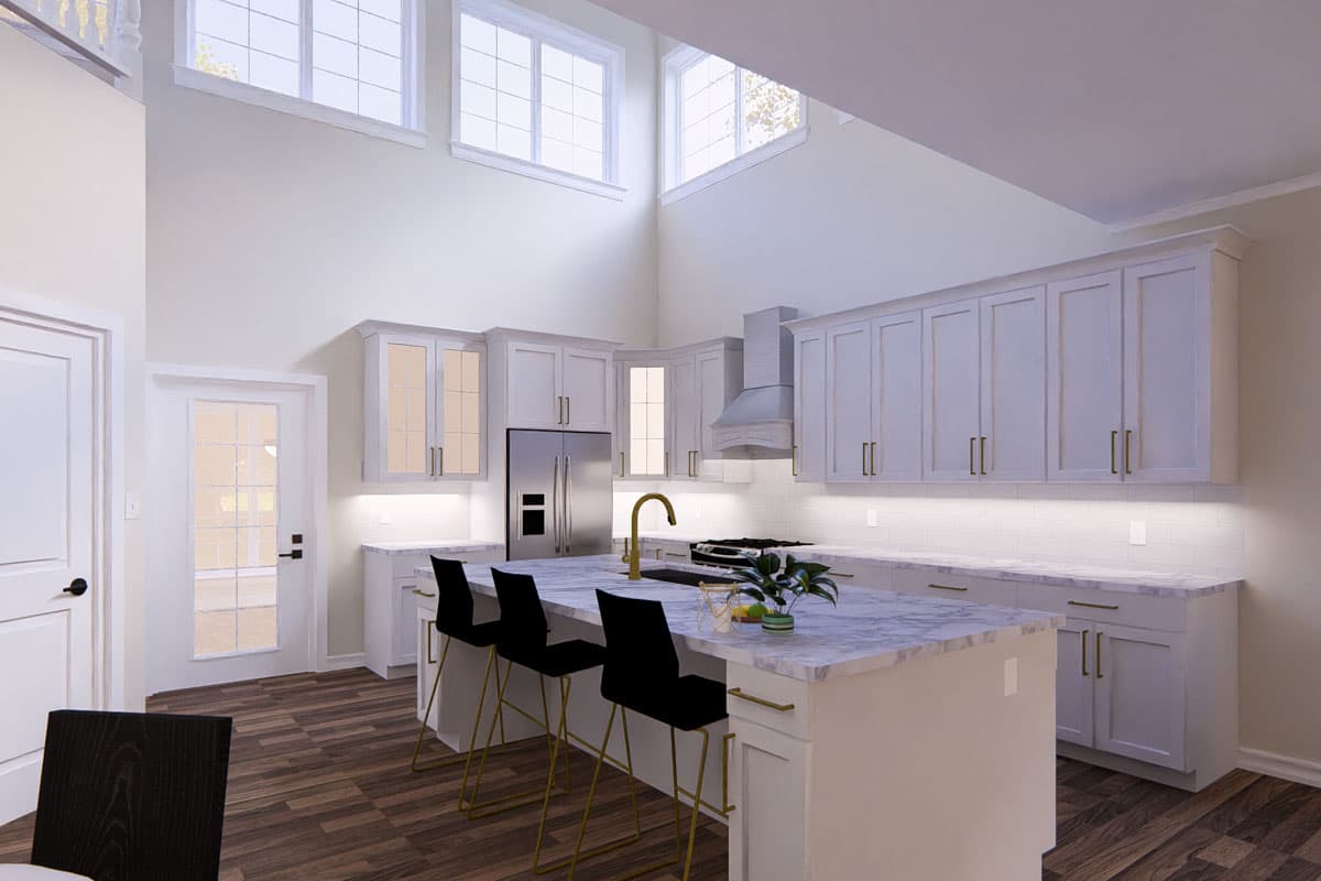 Plan 485000DUG: 4-Bed Traditional Craftsman House Plan with Sunroom - 2900 Sq Ft - Image #4 - Craftsman, Traditional