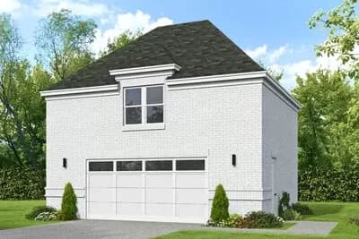 2-Car Traditional Garage with Attached Apartment - 789 Sq Ft 