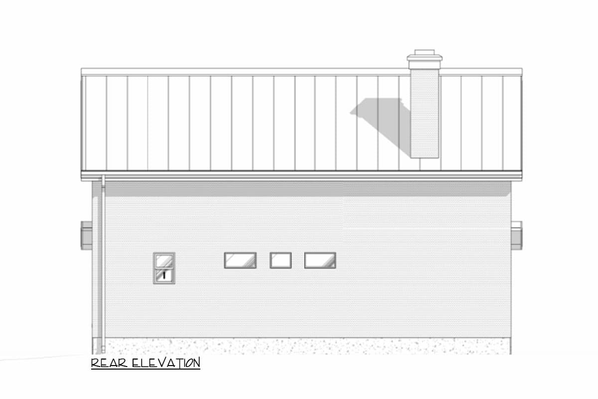 Plan 307715RAD: 1-Bed Mountain Cabin with Loft and Expansive Windows - 800 Sq Ft - Image #12 - Cabin, Mountain, Vacation