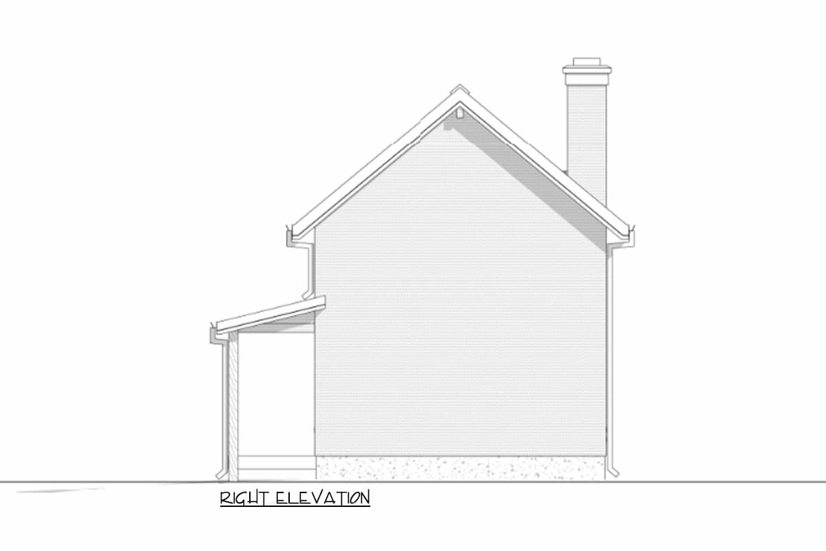 Plan 307715RAD: 1-Bed Mountain Cabin with Loft and Expansive Windows - 800 Sq Ft - Image #13 - Cabin, Mountain, Vacation