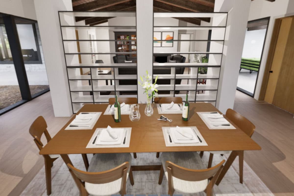 Plan 307716RAD: 1-Bed Contemporary House Plan with Covered Front Porch - 800 Sq Ft - Virtual Tour Cover Image - Contemporary, Modern, Rustic