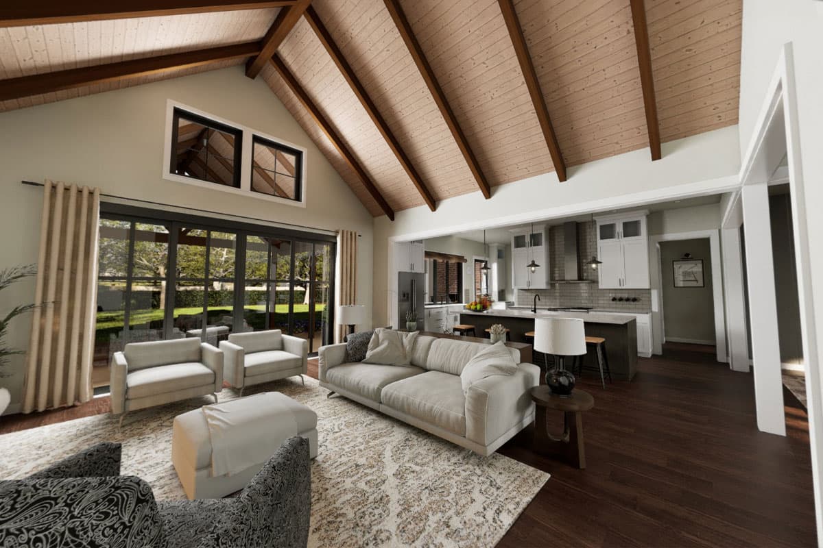 Plan 69872AM: 3-Bed Modern Farmhouse Plan with Bonus Room Above - 2671 Sq Ft - Virtual Tour Cover Image - Country, Farmhouse, Modern Farmhouse, New American