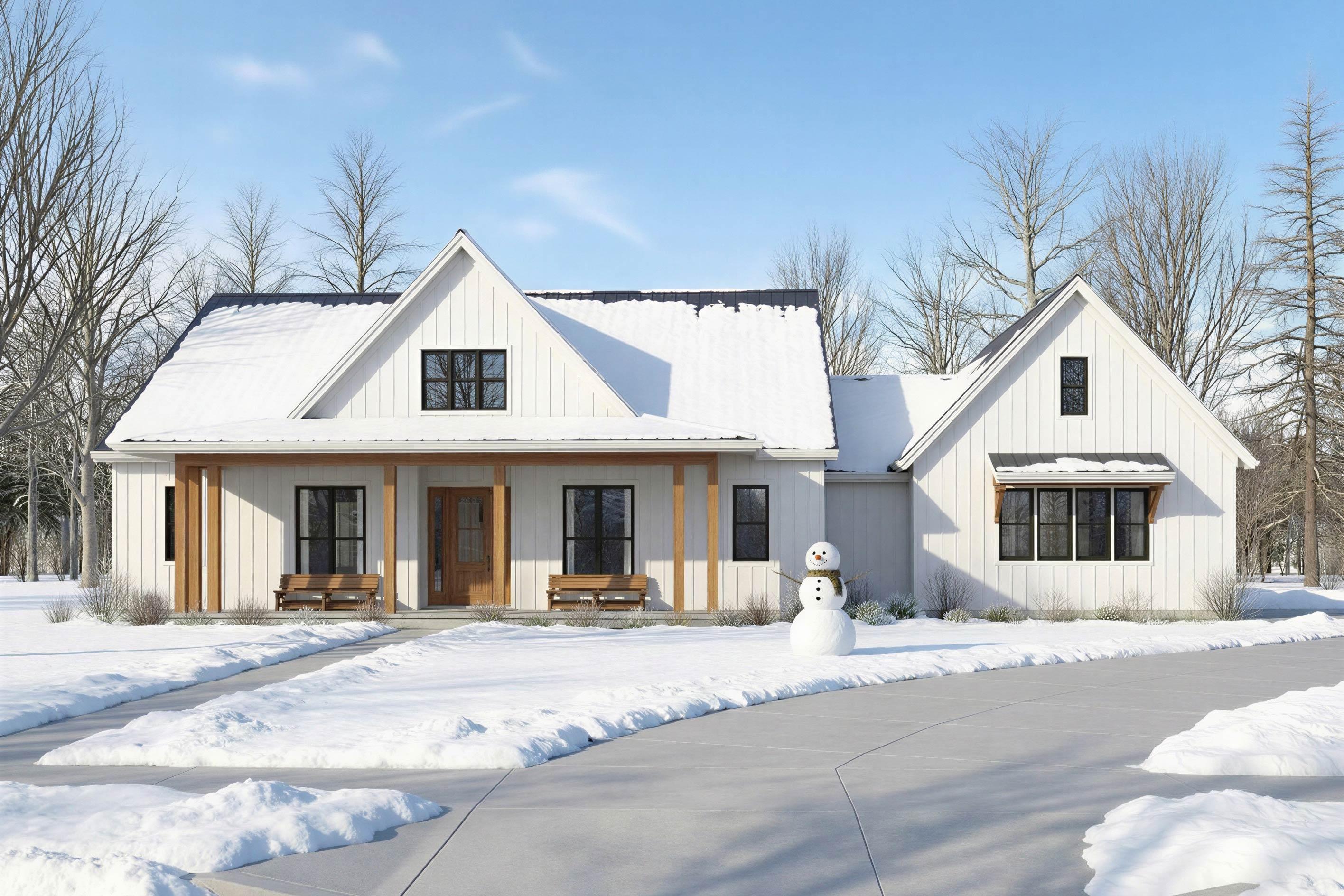 Plan 69877AM: 3-Bed Modern Farmhouse Plan with Vaulted Great Room - 2044 Sq Ft - Image #5 - Country, Farmhouse, Modern Farmhouse, Ranch