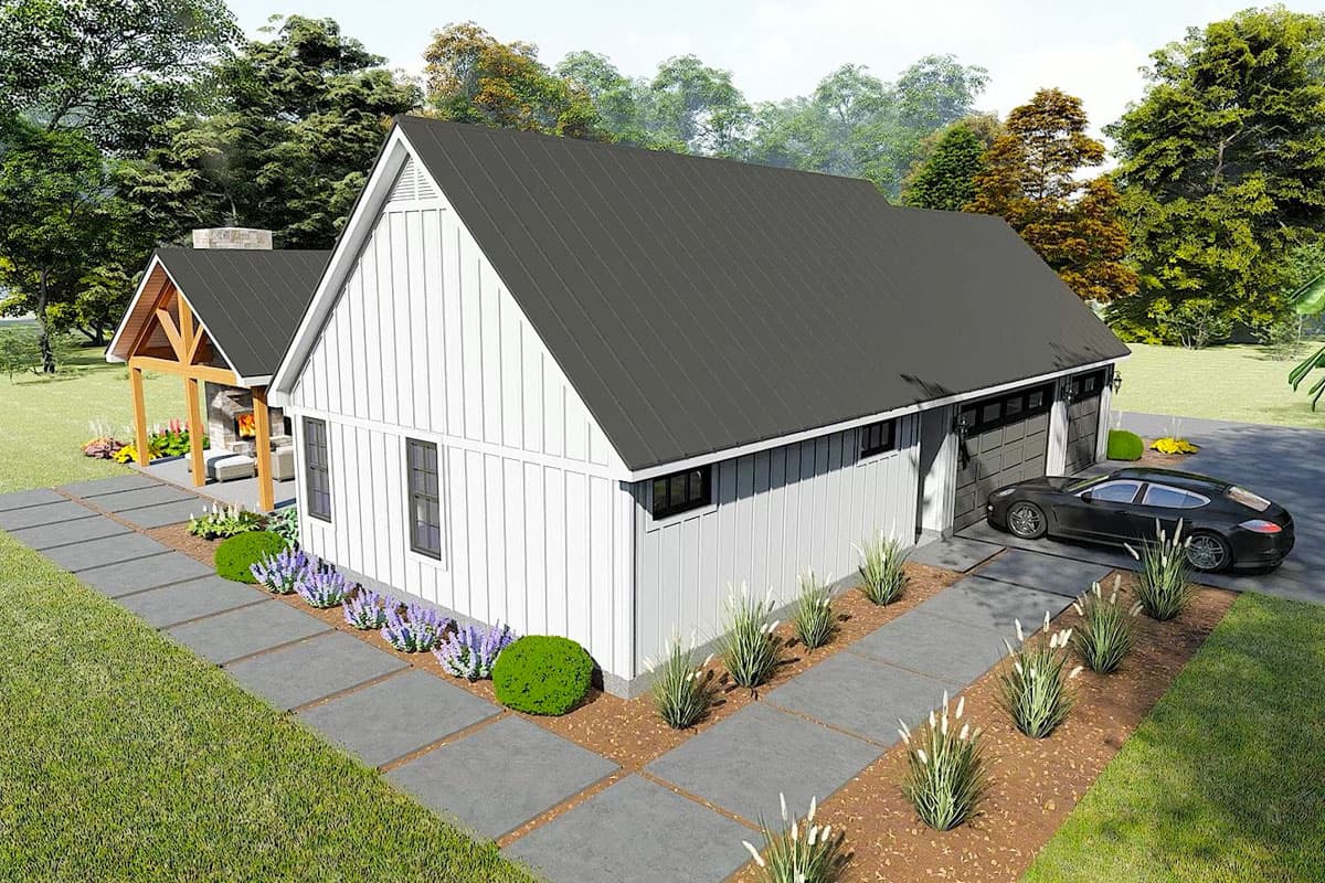 Plan 680410VR: 3-Bed Modern Farmhouse with Vaulted Master Suite - 2395 Sq Ft - Image #4 - Country, Farmhouse, Modern Farmhouse, Traditional