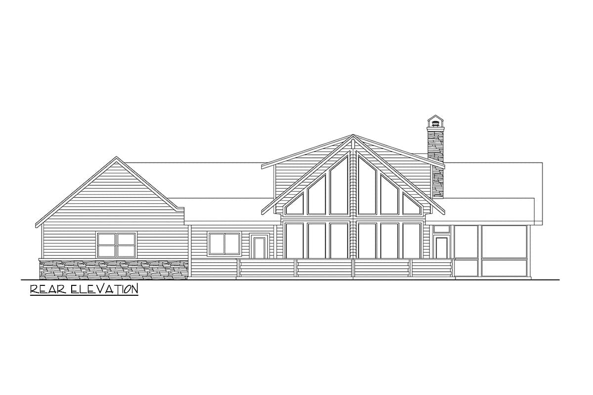 Plan 72436DA: Two-Story Mountain Rustic House Plan with Large Outdoor Space - 1992 Sq Ft - Image #9 - Cabin, Craftsman, Mountain, Rustic, Vacation