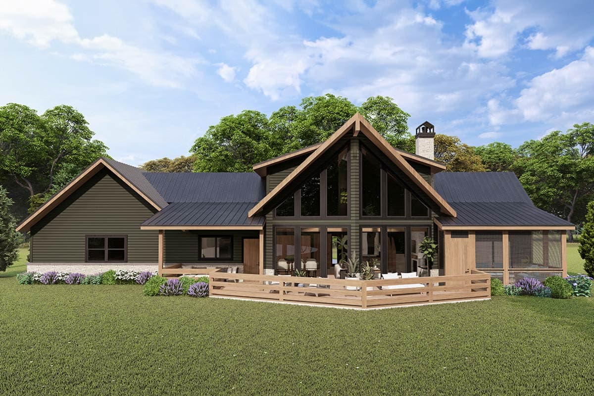 Plan 72436DA: Two-Story Mountain Rustic House Plan with Large Outdoor Space - 1992 Sq Ft - Image #7 - Cabin, Craftsman, Mountain, Rustic, Vacation