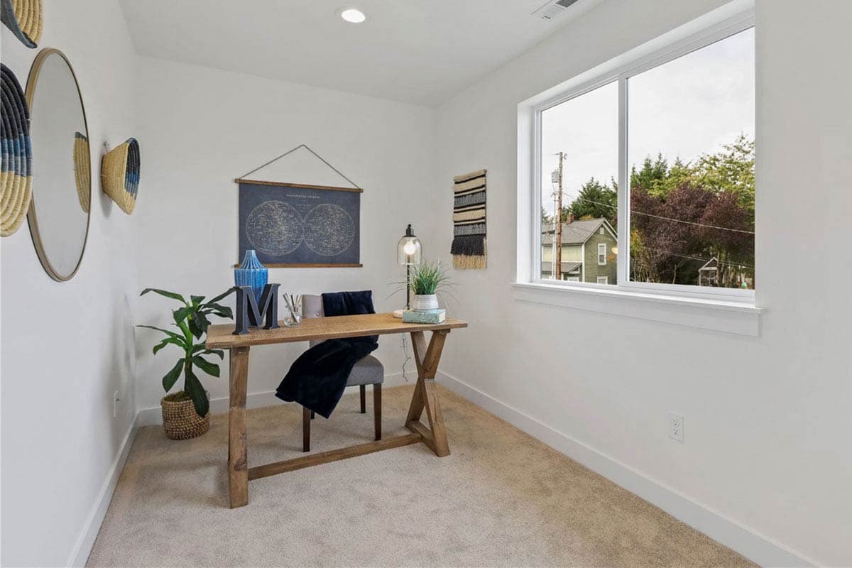 Plan 23972JD: 3-Bed Contemporary House Plan with Home Office - 1600 Sq Ft - Image #17 - Contemporary, Modern, Prairie