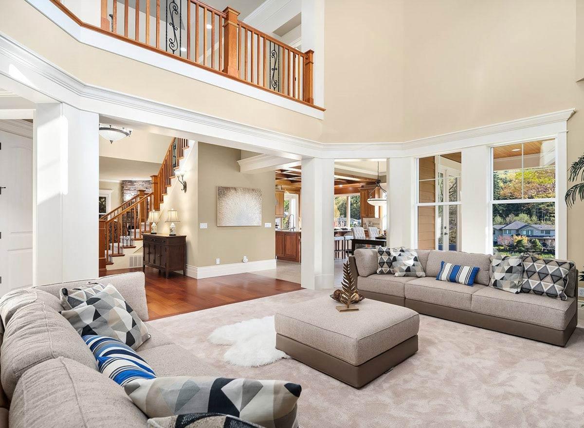 Plan 23976JD: Two-Story Craftsman House Plan with Media Room - 4997 Sq Ft - Image #4 - Craftsman