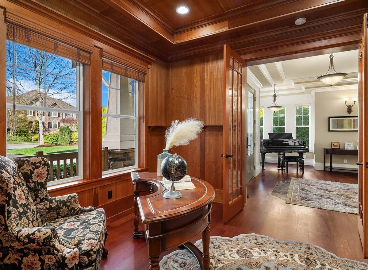 Plan 23976JD: Two-Story Craftsman House Plan with Media Room - 4997 Sq Ft - Image #5 - Craftsman