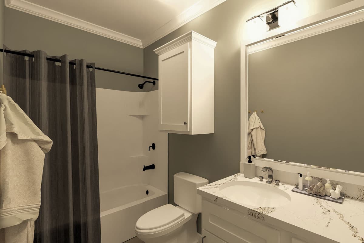 Plan 25043DH: Single-Story Country Farmhouse with 3 Beds - 1416 Sq Ft - Image #10 - Country, Farmhouse, Ranch, Traditional