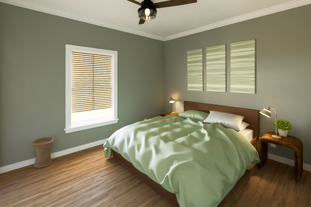 Plan 25043DH: Single-Story Country Farmhouse with 3 Beds - 1416 Sq Ft - Image #11 - Country, Farmhouse, Ranch, Traditional