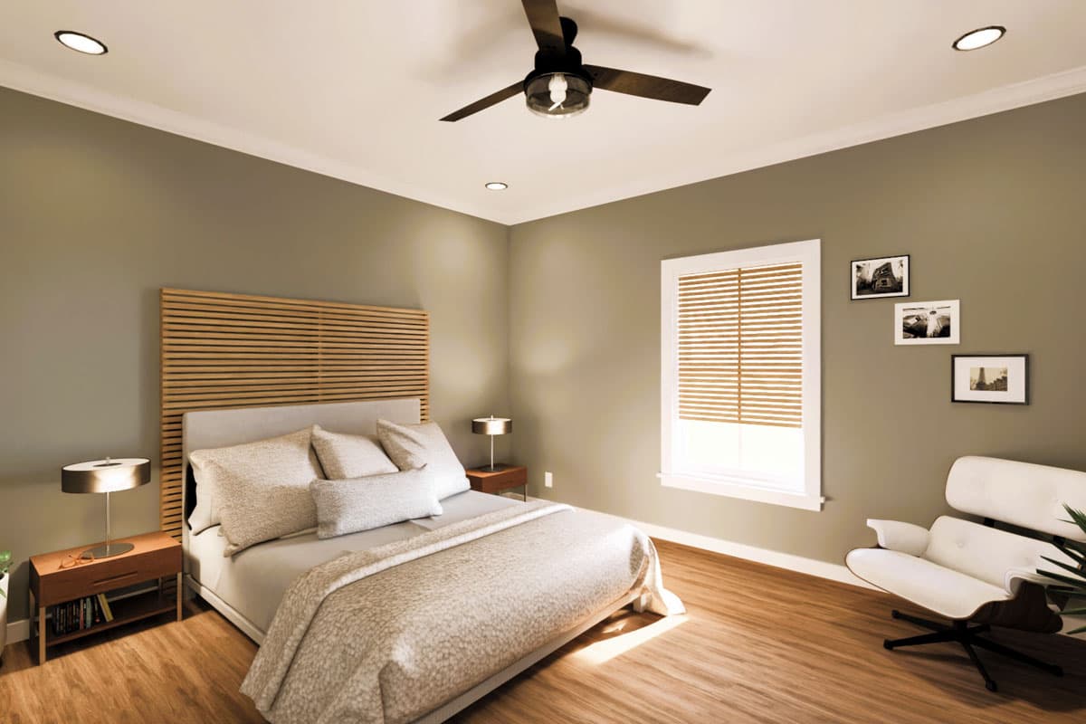 Plan 25043DH: Single-Story Country Farmhouse with 3 Beds - 1416 Sq Ft - Image #7 - Country, Farmhouse, Ranch, Traditional