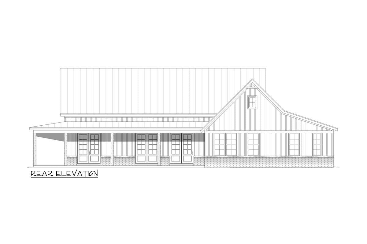 Plan 680411VR: 3-Bed Farmhouse Plan with Wrap-Around Porch - 2247  Sq Ft - Image #10 - Country, Farmhouse