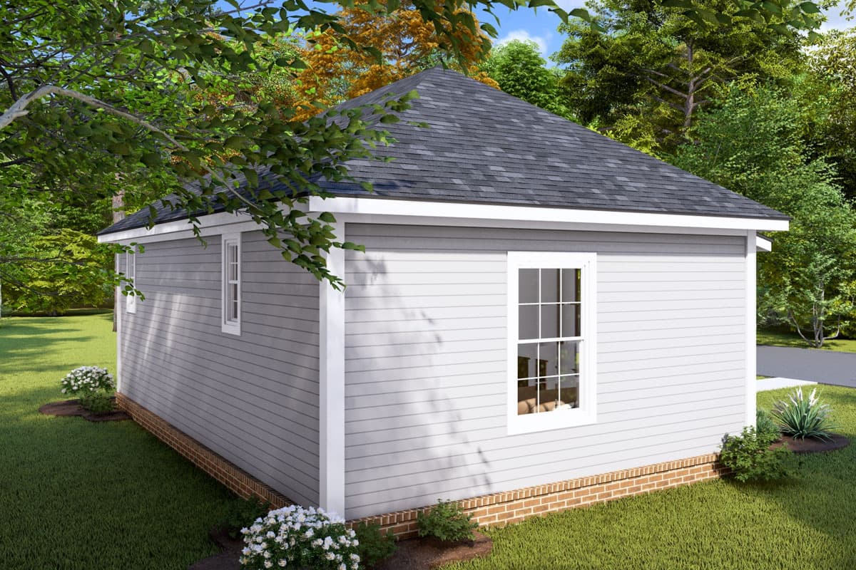 Plan 52364WM: 1-Bed ADU Country Cottage - 476 Sq Ft - Image #5 - Cottage, Country, Traditional