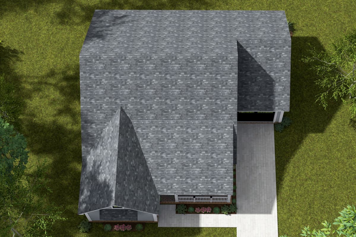 Plan 52368WM: One-Story Cottage House Plan with Clustered Bedrooms - 1210 Sq Ft - Image #7 - Cottage, Traditional