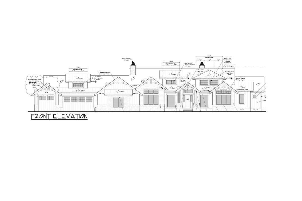 Plan 95252RW: 2 or 4 Bed Mountain House Plan with Home Office - 3246 Sq Ft - Image #25 - Craftsman, Mountain, New American, Rustic