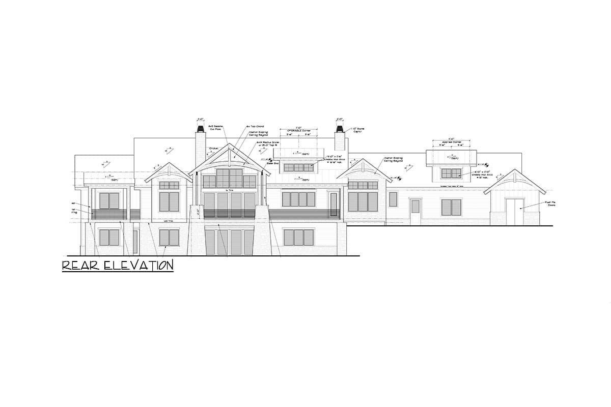 Plan 95252RW: 2 or 4 Bed Mountain House Plan with Home Office - 3246 Sq Ft - Image #27 - Craftsman, Mountain, New American, Rustic