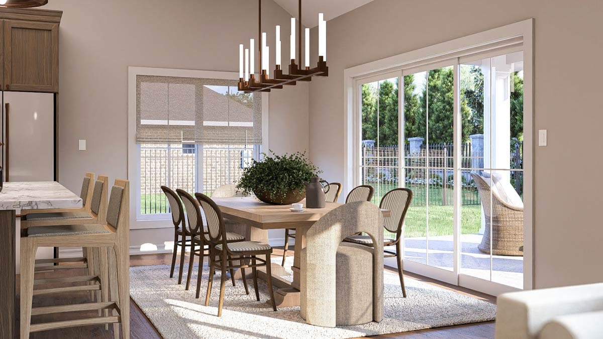 Plan 623418DJ: One-Story European Cottage House Plan with Cathedral Great Room - 1686 Sq Ft - Image #10 - Cottage, European