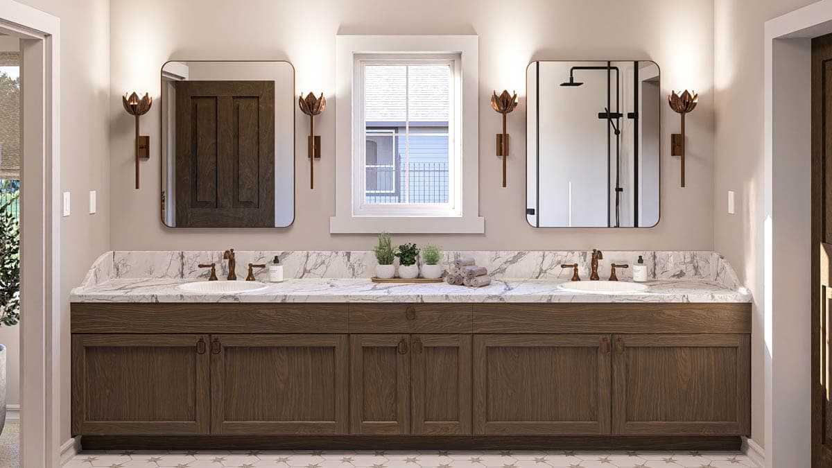 Plan 623418DJ: One-Story European Cottage House Plan with Cathedral Great Room - 1686 Sq Ft - Image #13 - Cottage, European