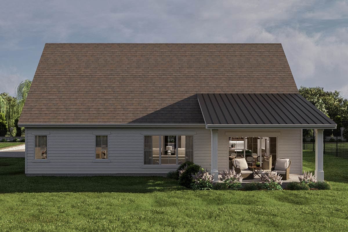 Plan 623418DJ: One-Story European Cottage House Plan with Cathedral Great Room - 1686 Sq Ft - Image #16 - Cottage, European