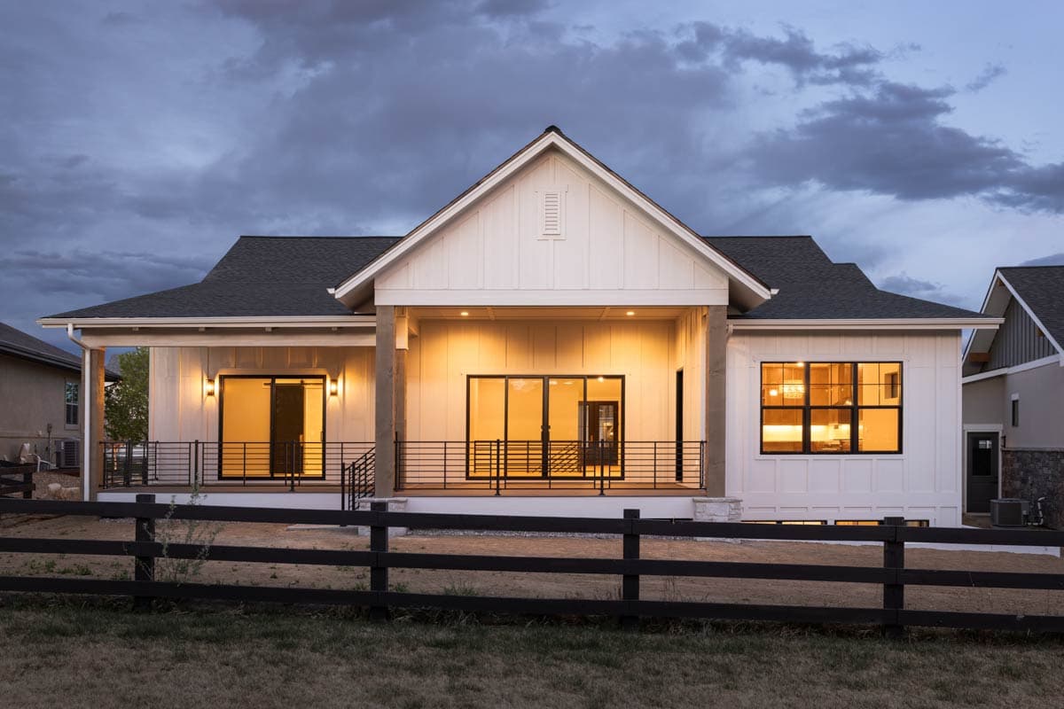 Plan 95256RW: 3-Bed New American House Plan with Covered Outdoor Deck - 2516 Sq Ft - Image #5 - Craftsman, Mountain, New American