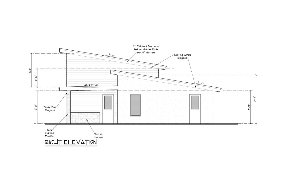 Plan 95257RW: 1-Bed Contemporary Pool House with Outdoor Kitchen - 1866 Sq Ft - Image #5 - Contemporary, Modern