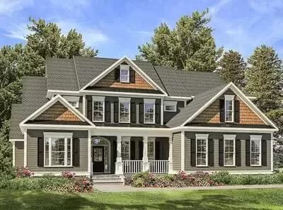 Two-Story House Plan with Side Porch Surprise - 3558 Sq Ft