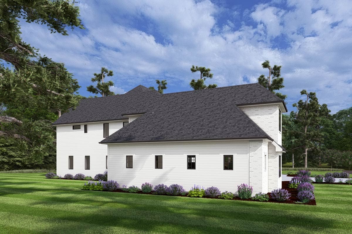 Plan 64549SC: 4-Bed Contemporary House Plan with Two Offices and Prep Kitchen - 4127 Sq Ft - Image #8 - Contemporary, European, French Country, New American, Southern, Tudor