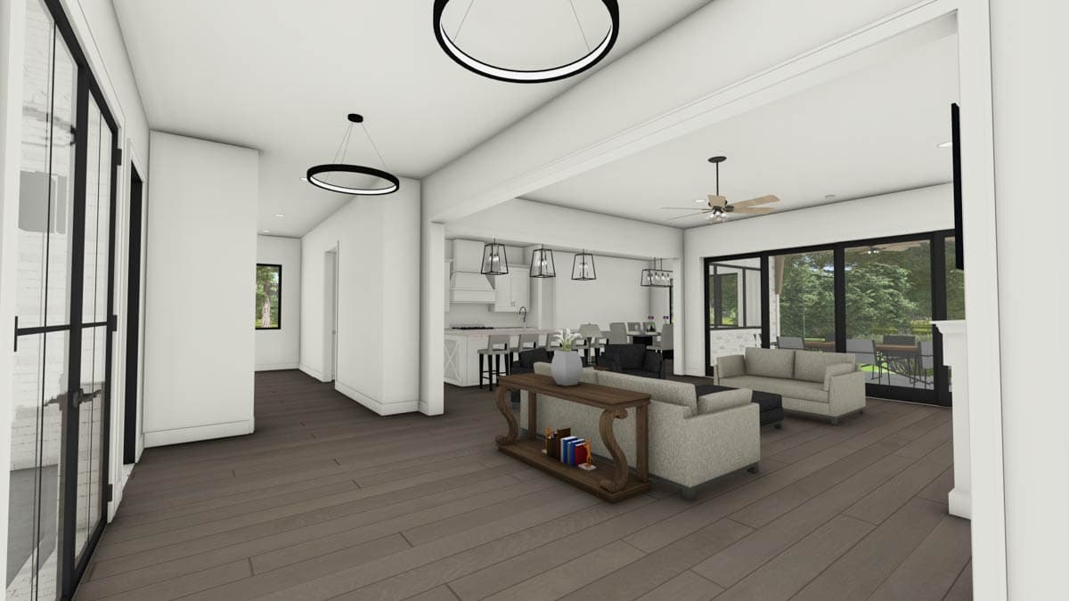 Plan 64549SC: 4-Bed Contemporary House Plan with Two Offices and Prep Kitchen - 4127 Sq Ft - Image #12 - Contemporary, European, French Country, New American, Southern, Tudor