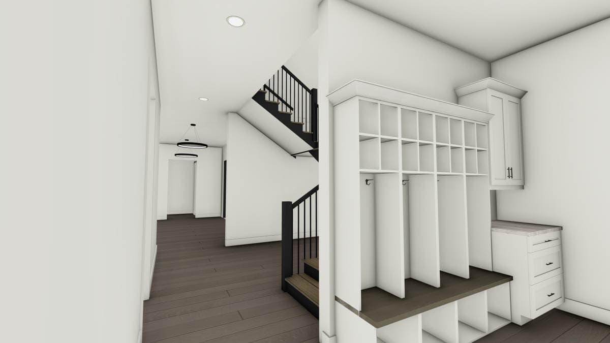 Plan 64549SC: 4-Bed Contemporary House Plan with Two Offices and Prep Kitchen - 4127 Sq Ft - Image #17 - Contemporary, European, French Country, New American, Southern, Tudor