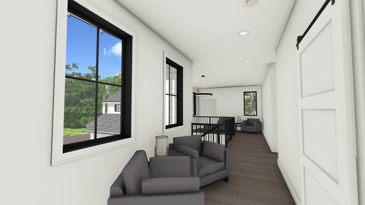 Plan 64549SC: 4-Bed Contemporary House Plan with Two Offices and Prep Kitchen - 4127 Sq Ft - Image #20 - Contemporary, European, French Country, New American, Southern, Tudor